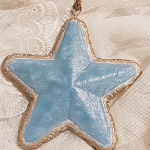 Decoratiune stea cu ingeras - accesorii de crăciun - decorațiuni de crăciun de casă - decorațiuni pentru pomul de crăciun - Artynos.ro