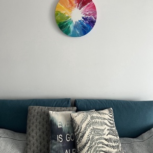 Tablou Roata Curcubeului - Rainbow Wheel Painting - casă & stil de viață - accesorii pentru decorat casa - picturi murale - tablouri/picturi pe pânză - Artynos.ro