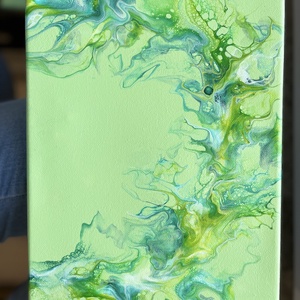 Tablou Frunze Verde Eterne 2 piese - Evergreen Foliage Two-Piece Painting - casă & stil de viață - accesorii pentru decorat casa - picturi murale - tablouri/picturi pe pânză - Artynos.ro