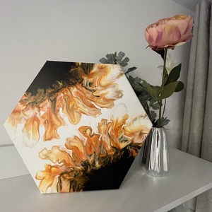 Tablou Floarea Soarelui in Oglinda - Twin Sunflowers Painting - casă & stil de viață - accesorii pentru decorat casa - picturi murale - tablouri/picturi pe pânză - Artynos.ro