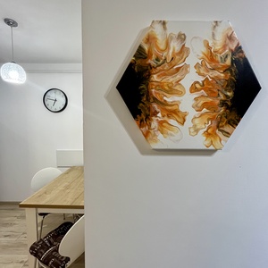 Tablou Floarea Soarelui in Oglinda - Twin Sunflowers Painting - casă & stil de viață - accesorii pentru decorat casa - picturi murale - tablouri/picturi pe pânză - Artynos.ro