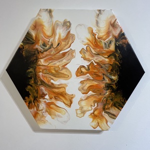 Tablou Floarea Soarelui in Oglinda - Twin Sunflowers Painting - Artynos.ro