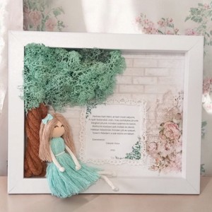 Cadou personalizat de multumire pentru profesor -3D macramé imagine cu citat, , Papusi si fabricare de marionete, ARTYNOS