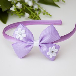 Panglică bentiță păr cravată - Purple -  - Artynos.ro