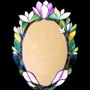 Pink Magnolia oglinda tiffany, , , ARTYNOS