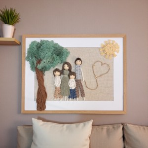 Tablou personalizabil din fire de macramé 3D cu licheni islandezi � un decor de perete unic, realizat manual, perfect ca cadou - casă & stil de viață - decorațiuni de casă - decorațiuni de pereți - decor de pereți, macrame - Artynos.ro