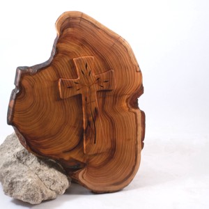 Cruce modelata, decoratiuni de perete cu cruce din lemn, , , ARTYNOS