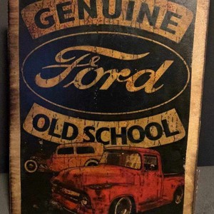 Tabla Ford, Casa & Stil de viata, Accesorii pentru decorat casa, Picturi murale, Arta de perete din lemn, , ARTYNOS