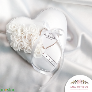 Perna pentru verighete de nunta Alb ca Zapada, Accesorii nunta, Accesorii de nunta, Suport verighete si perne pentru inele, , ARTYNOS