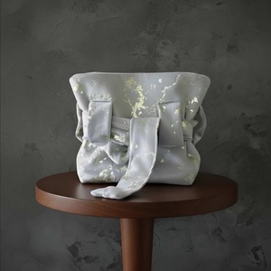 � The Velvet Jacquard Bow Bag, Genti si portofele, Genti de mana si umar, Geanta casual, Cusatura, ARTYNOS