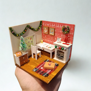 Diorama Craciun handmade, Craciun, Cadouri de Mos Craciun, Cadouri de Mos Craciun, Prelucrarea lemnului, Obiecte pictate, ARTYNOS