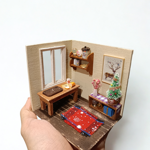 Diorama miniatura Craciun handmade, Craciun, Cadouri de Mos Craciun, Cadouri de Mos Craciun, Altele, Prelucrarea lemnului, ARTYNOS