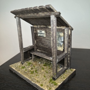Diorama statie de autobuz ,,Comuna Dragomiresti - Artynos.ro