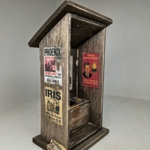 Machetă rustică în miniatură - WC de Curte - casă & stil de viață - decorațiuni de casă - decorațiuni de masă și rafturi - decorațiuni de masă - Artynos.ro