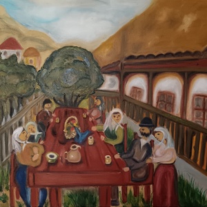 Gura satului , Arte vizuale și accesorii , Picturi, Pictură acrilică, Pictură, ARTYNOS