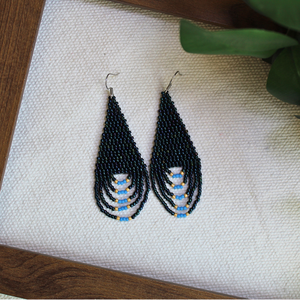 Cercei Nyx, Bijuterii, Cercei, Cercei din margele, Confectionarea bijuteriilor, Cusatura, ARTYNOS