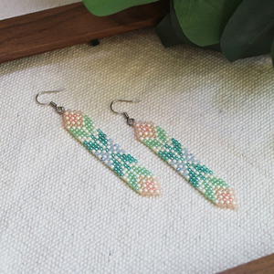 Cercei Thalia, Bijuterii, Cercei, Cercei din margele, Confectionarea bijuteriilor, Cusatura, ARTYNOS