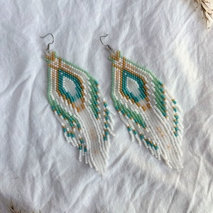 Cercei Lira - bijuterii - cercei - cercei din mărgele - Artynos.ro