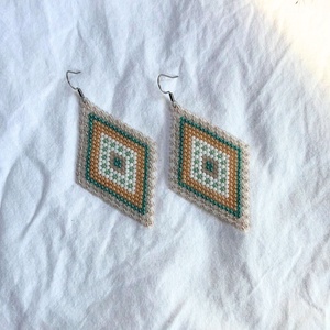 Cercei Avelin - bijuterii - cercei - cercei din mărgele - Artynos.ro