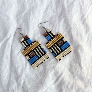 Cercei Atena - bijuterii - cercei - cercei din mărgele - Artynos.ro