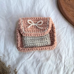 Punguta de buzunar - Rose, Genti si portofele, Accesorii genti, Decoratiuni de genti, Crosetat, ARTYNOS