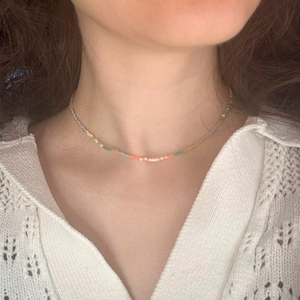 Colier Lina - Pastel - bijuterii - coliere - chockere - Artynos.ro