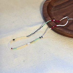 Colier Lina - Mistletoe, Bijuterii, Coliere, Chockere, Confectionarea bijuteriilor, Cusatura, ARTYNOS