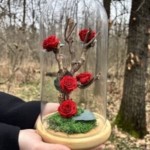 Cupola flori naturale - Love Tree - casă & stil de viață - decorațiuni de casă - accesorii florale - cutii cu flori - Artynos.ro