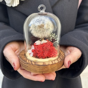 Cupola flori naturale - Dandelion Dream - casă & stil de viață - decorațiuni de casă - accesorii florale - cutii cu flori - Artynos.ro