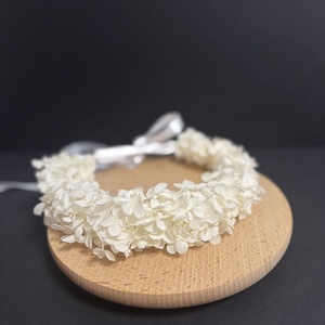 Coronita flori naturale - Luna - accesorii nuntă - ornamente de păr de nuntă - coroană de cap mireasă - Artynos.ro