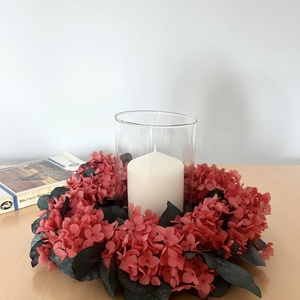 Coronita decorativa - Scarlet Bloom - casă & stil de viață - decorațiuni de casă - accesorii florale - coronițe decor - Artynos.ro