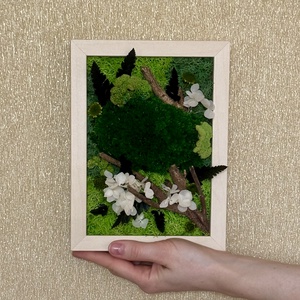 Tablou cu plante stabilizate - Forest Pocket - casă & stil de viață - decorațiuni de casă - decorațiuni de pereți - tablou cu licheni - Artynos.ro
