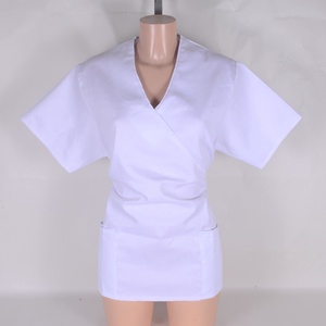 Tunica alba de lucru pentru personalul medical, Imbracaminte si moda, Haine dama, Tunica, Tesatura, ARTYNOS