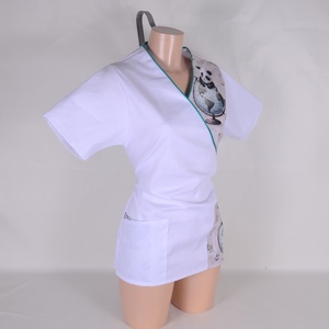 S panda Tunică albă de lucru pentru personalul medical - îmbrăcăminte și modă - haine damă - tunică - Artynos.ro