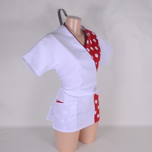 Polka dot Tunică și halat de lucru pentru sectorul medical și cel al frumuseții - îmbrăcăminte și modă - haine damă - tunică - Artynos.ro