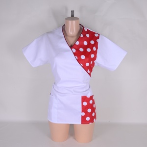 Polka dot Tunică și halat de lucru pentru sectorul medical și cel al frumuseții - îmbrăcăminte și modă - haine damă - tunică - Artynos.ro