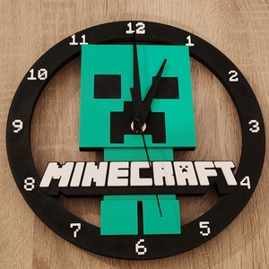 Ceas de perete Minercraft 3D, Casa & Stil de viata, Decoratiuni de casa, Decoratiuni de pereti, Ceasuri de perete, , ARTYNOS