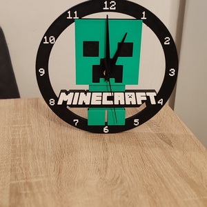 Ceas de perete Minercraft 3D - casă & stil de viață - decorațiuni de casă - decorațiuni de pereți - ceasuri de perete - Artynos.ro