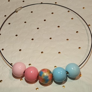 Colier handmade , Bijuterii, Coliere, Coliere din margele, Pictura, ARTYNOS