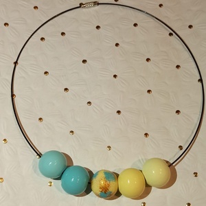 Colier handmade, Bijuterii, Coliere, Coliere din margele, Pictura, ARTYNOS