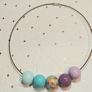 Colier handmade, Bijuterii, Coliere, Coliere din margele, Pictura, ARTYNOS