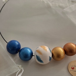 Colier handmade, Bijuterii, Coliere, Coliere din margele, Pictura, ARTYNOS
