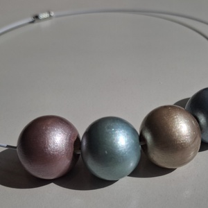 Colier handmade multicolor, Bijuterii, Coliere, Coliere din margele, Pictura, ARTYNOS