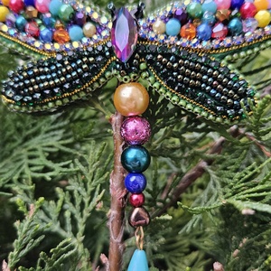 Brosa handmade libelula Maya - bijuterii - broșe - Artynos.ro