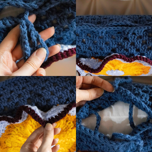 Fata de perna crosetata cu doua fete de 40x40cm.Una dintre fete contine o floare in relif, iar cealalta monocroma. - casă & stil de viață - textile de casă - perne - Artynos.ro