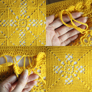Fata de perna de bumbac crosetata cu doua fete de 40x40cm - casă & stil de viață - textile de casă - perne - Artynos.ro