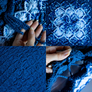 Fata de perna crosetata cu doua fete de 40x40cm.Una dintre fete este din fir acrilic multicolor, iar cealalta monocroma. - casă & stil de viață - textile de casă - perne - Artynos.ro