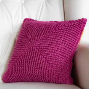 Fata de perna crosetata cu doua fete de 40x40cm.Una dintre fete este din fir acrilic multicolor - casă & stil de viață - textile de casă - perne - Artynos.ro