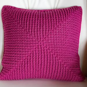 Fata de perna crosetata cu doua fete de 40x40cm.Una dintre fete este din fir acrilic multicolor - casă & stil de viață - textile de casă - perne - Artynos.ro