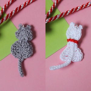 Martisor handmade - Pisica - Artynos.ro